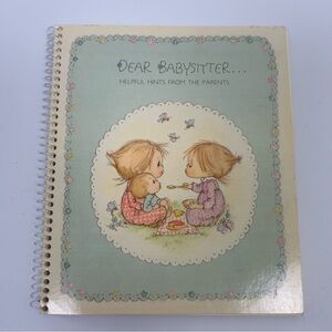 Vintage Hallmark 1972 Dear Babysitter book notebook instructions by Betsey Clark